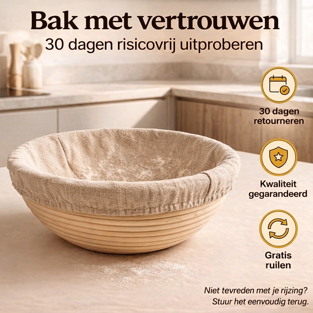 Premium banneton rijsmand