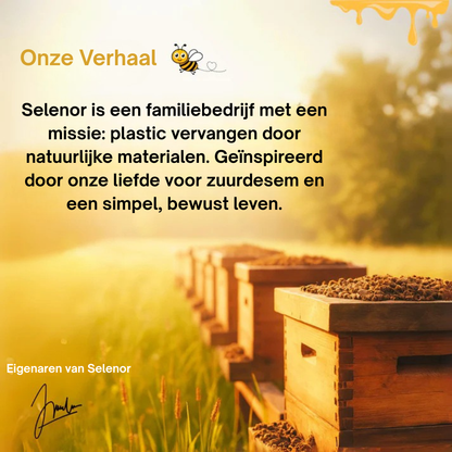 Premium 100% Katoen-Bijenwas Broodzakken