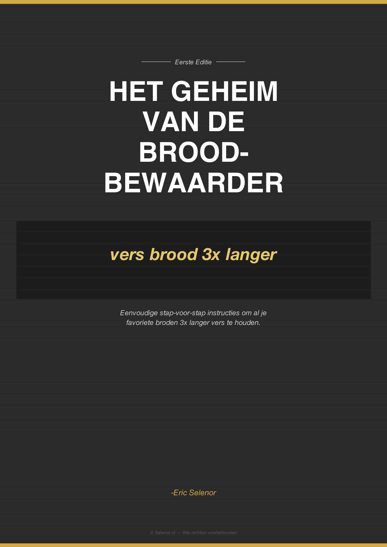 Het Geheim van de Broodbewaarder E-boek