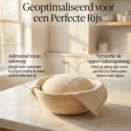 Premium banneton rijsmand