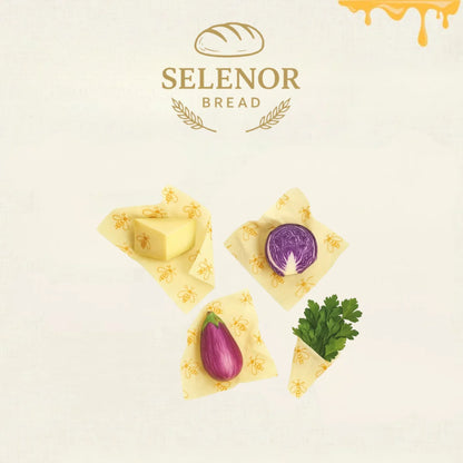 Bijenwas Groentenwraps – 3-pack